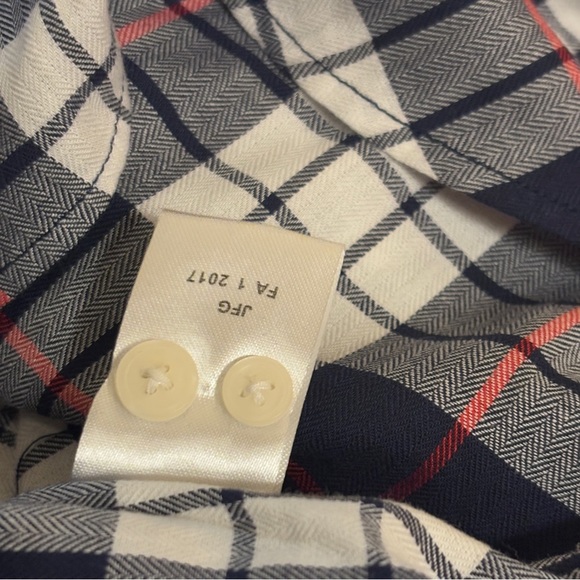 UNTUCKit Citra Plaid Long Sleeve Button Down Shirt Size 4 preppy business office - Picture 7 of 7